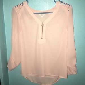 Pink dressy top